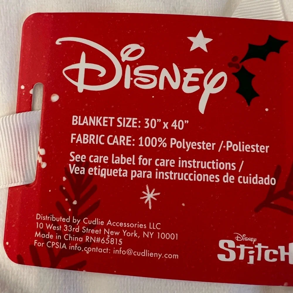 Disney super soft sherpa Stitch Blanket